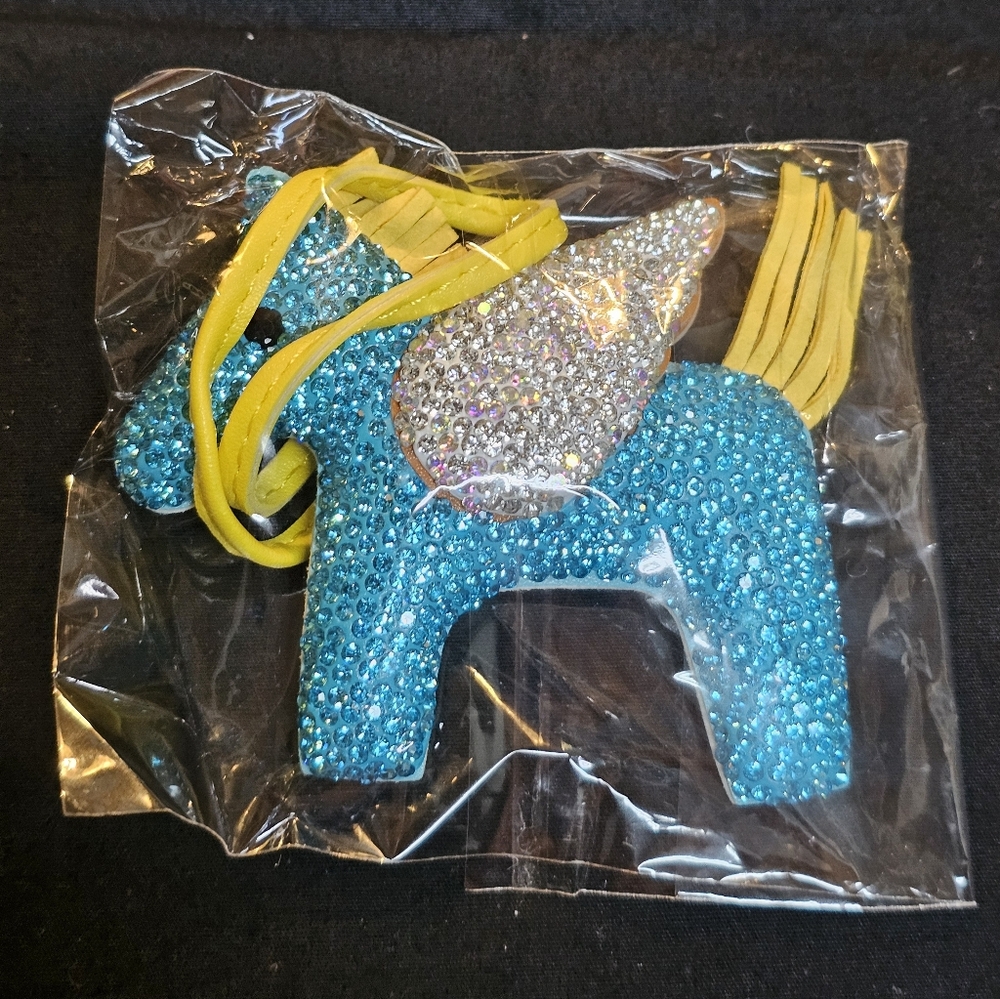 BLINGED PONY BAG CHARM/KEYCHAIN (NWOT)